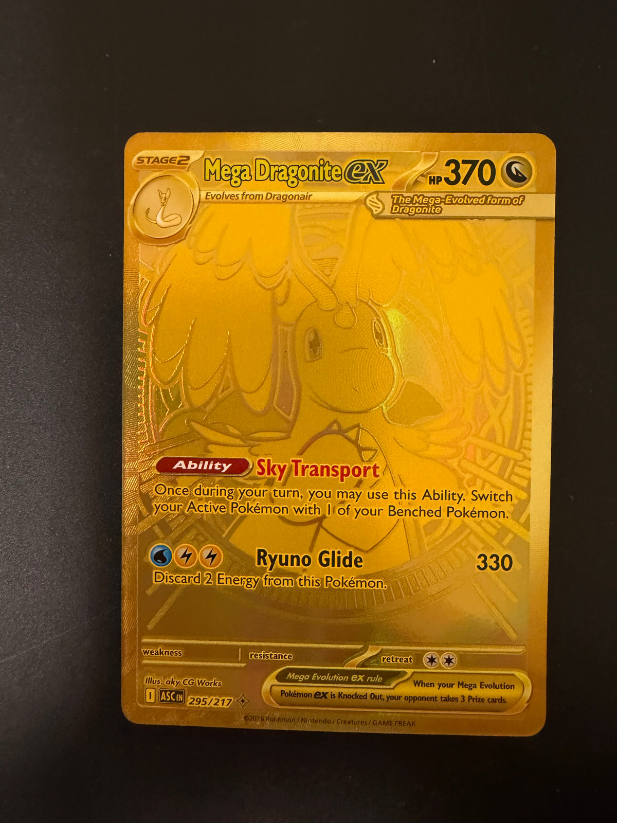 ASCENDED HEROES MEGA DRAGONITE EX 295/217 PK1374