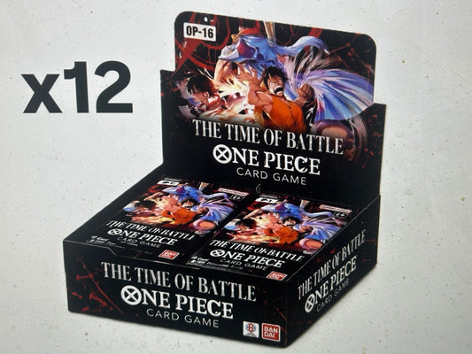(LOT OF 10) ONE PIECE OP-16 SEALED BOOSTER BOX CASES (12 BOX/CASE).   120 TTL BOXES.  PRESALE JUNE
