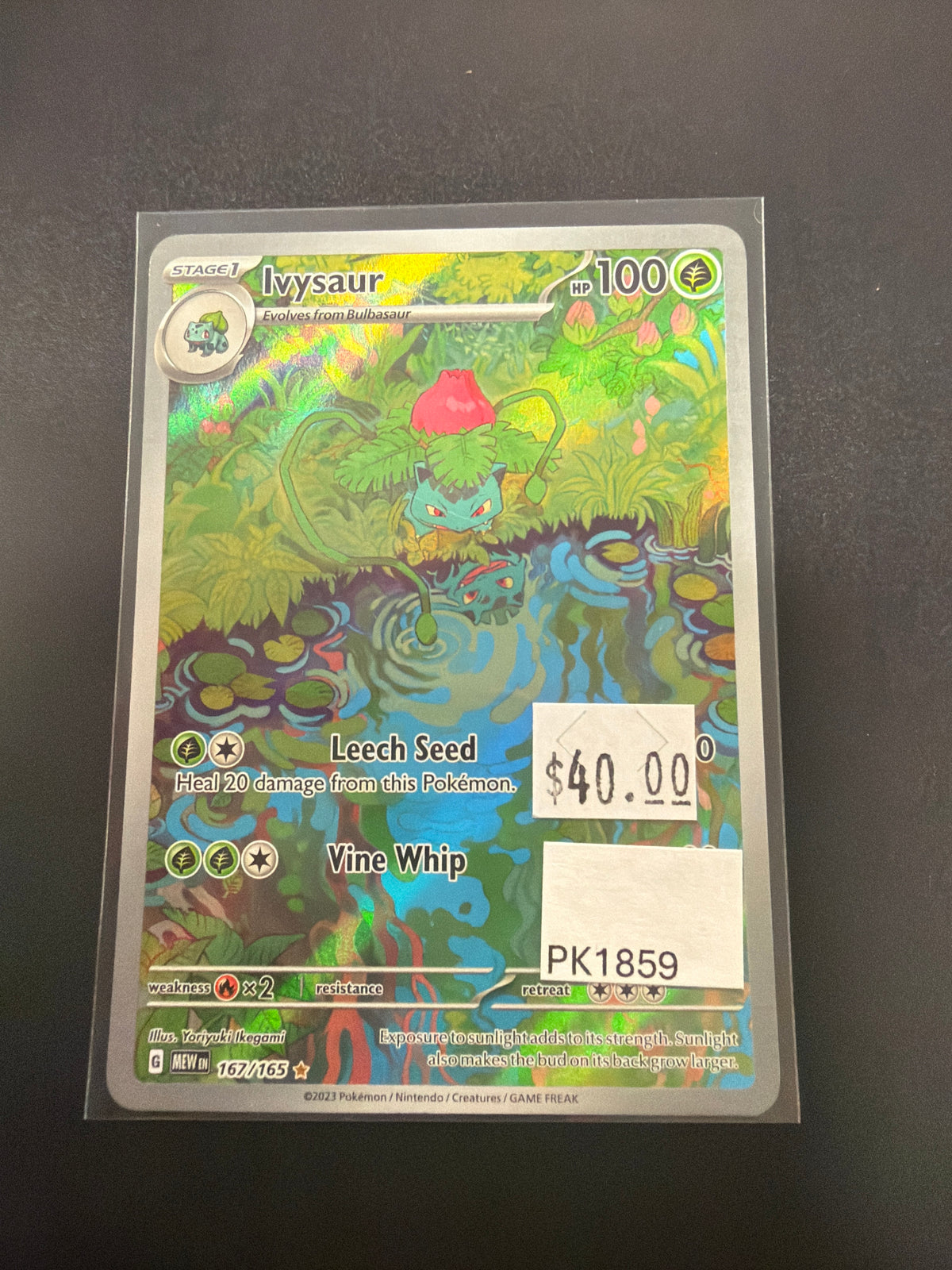 151 IVYSAUR 167/165 RAW PK1859