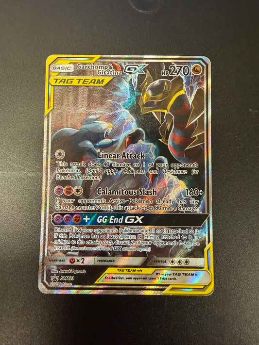 BLACK STAR PROMO TAG TEAM GARCHOMP & GIRATINA GX SM193 *PK1534