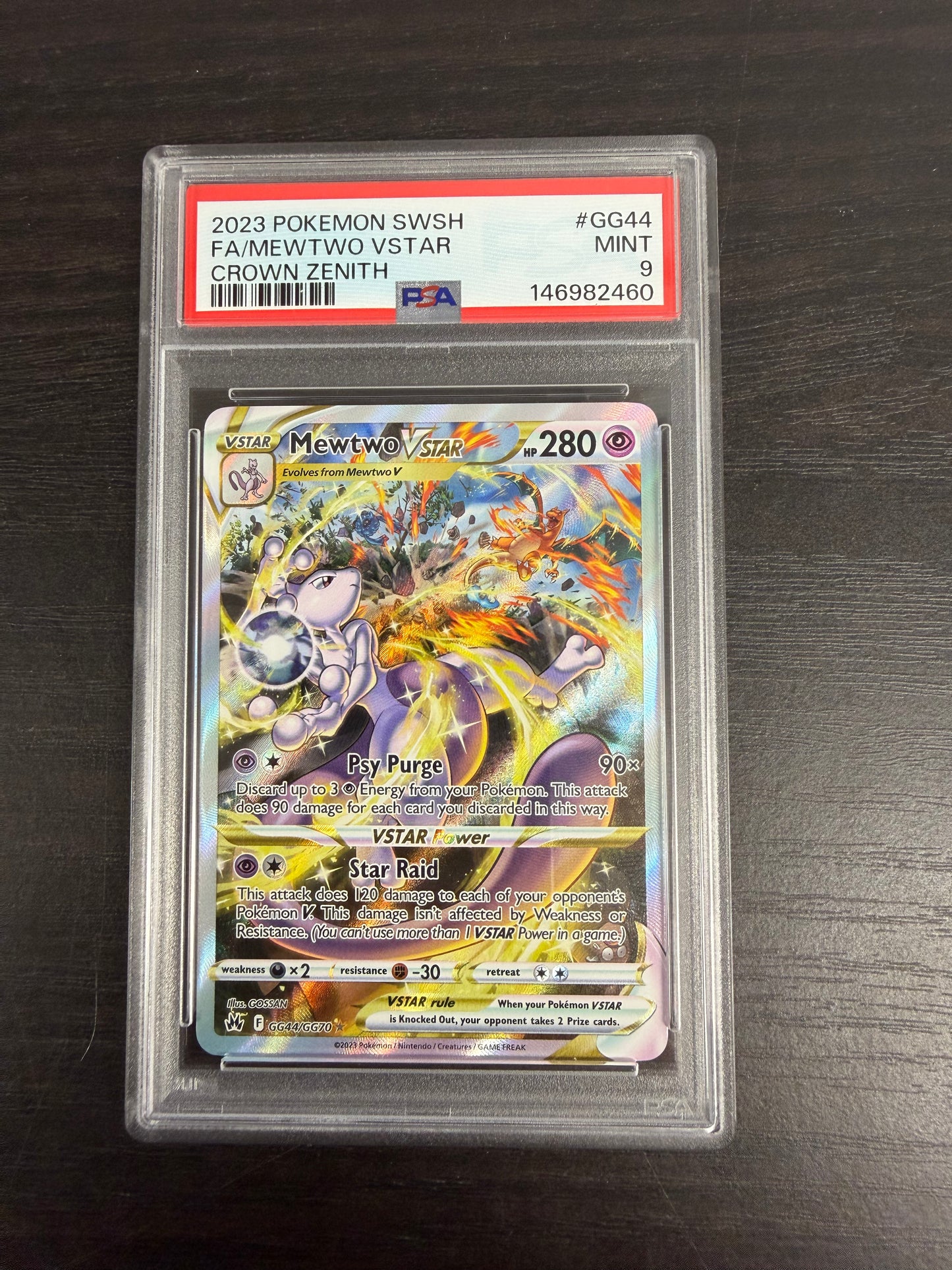 2023 MEWTWO GG44 CROWN ZENITH PSA 9 PK982.  SALE