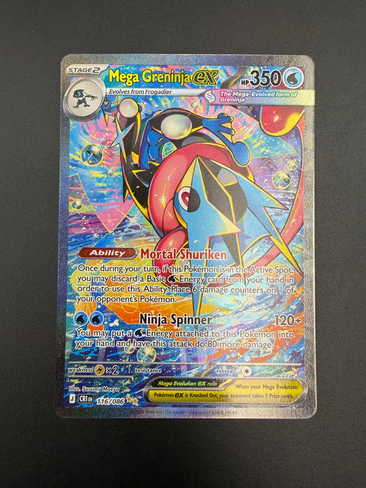 CHAOS RISING MEGA GRENINJA EX 116/086 PK1406