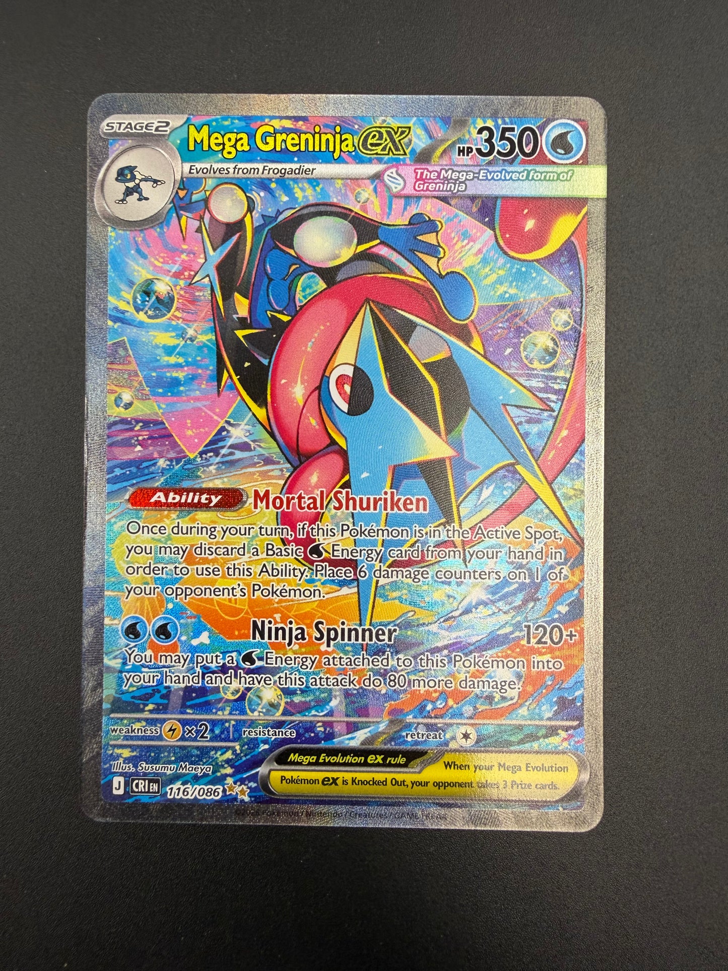 CHAOS RISING MEGA GRENINJA EX 116/086 PK1407