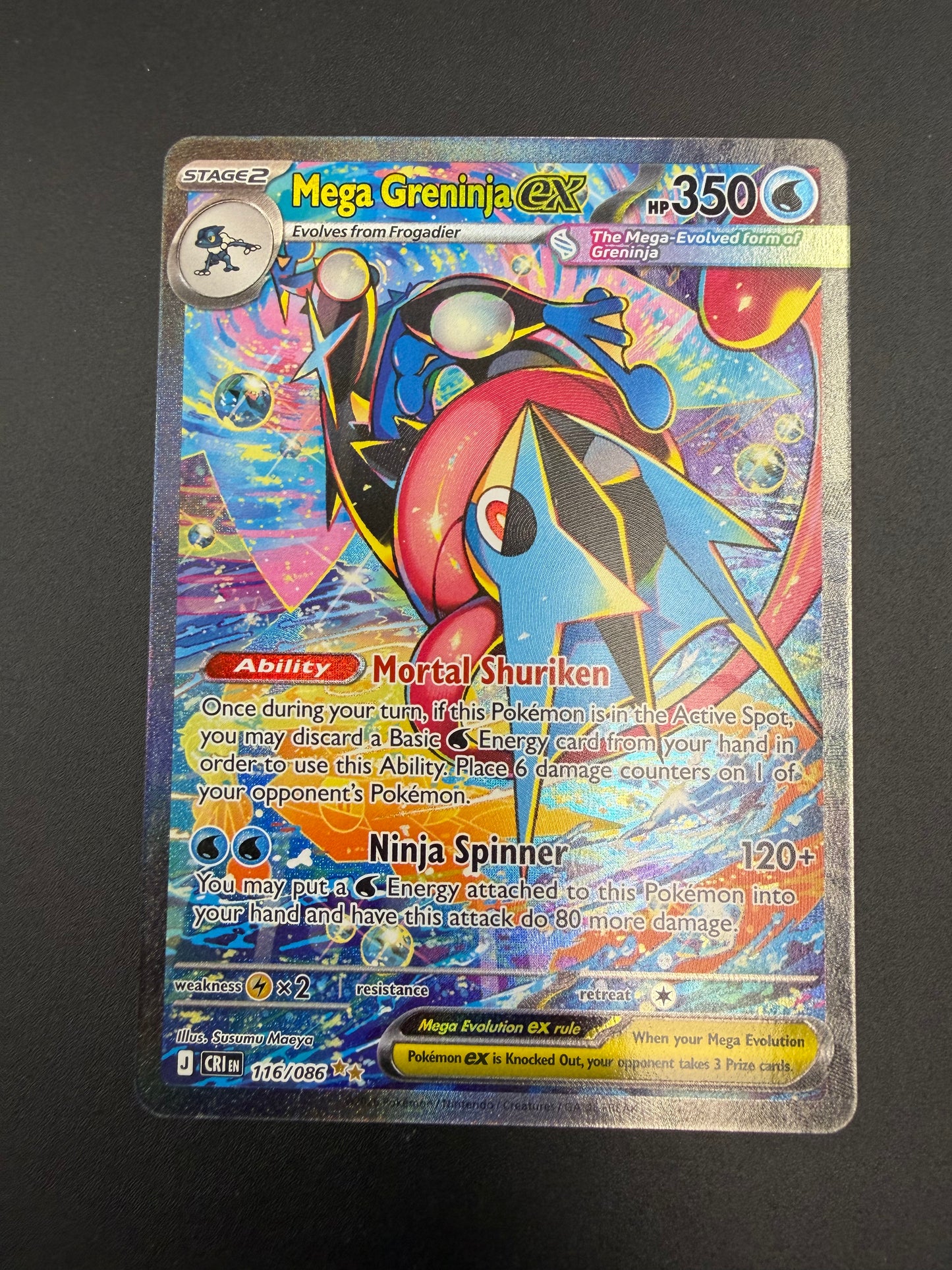 CHAOS RISING MEGA GRENINJA EX 116/086 PK1408