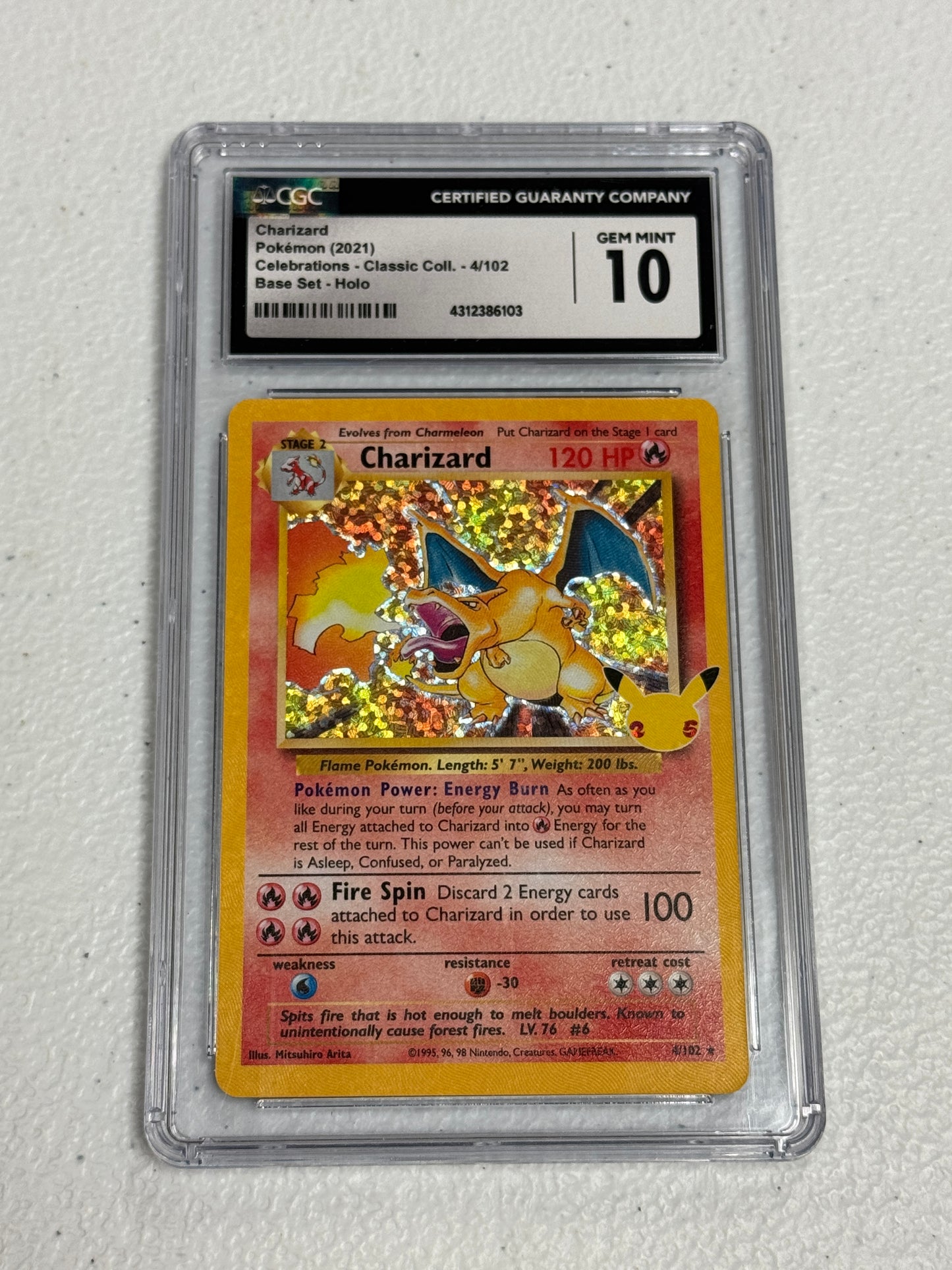 CELEBRATIONS CHARIZARD #4  CGC 10  PK1315