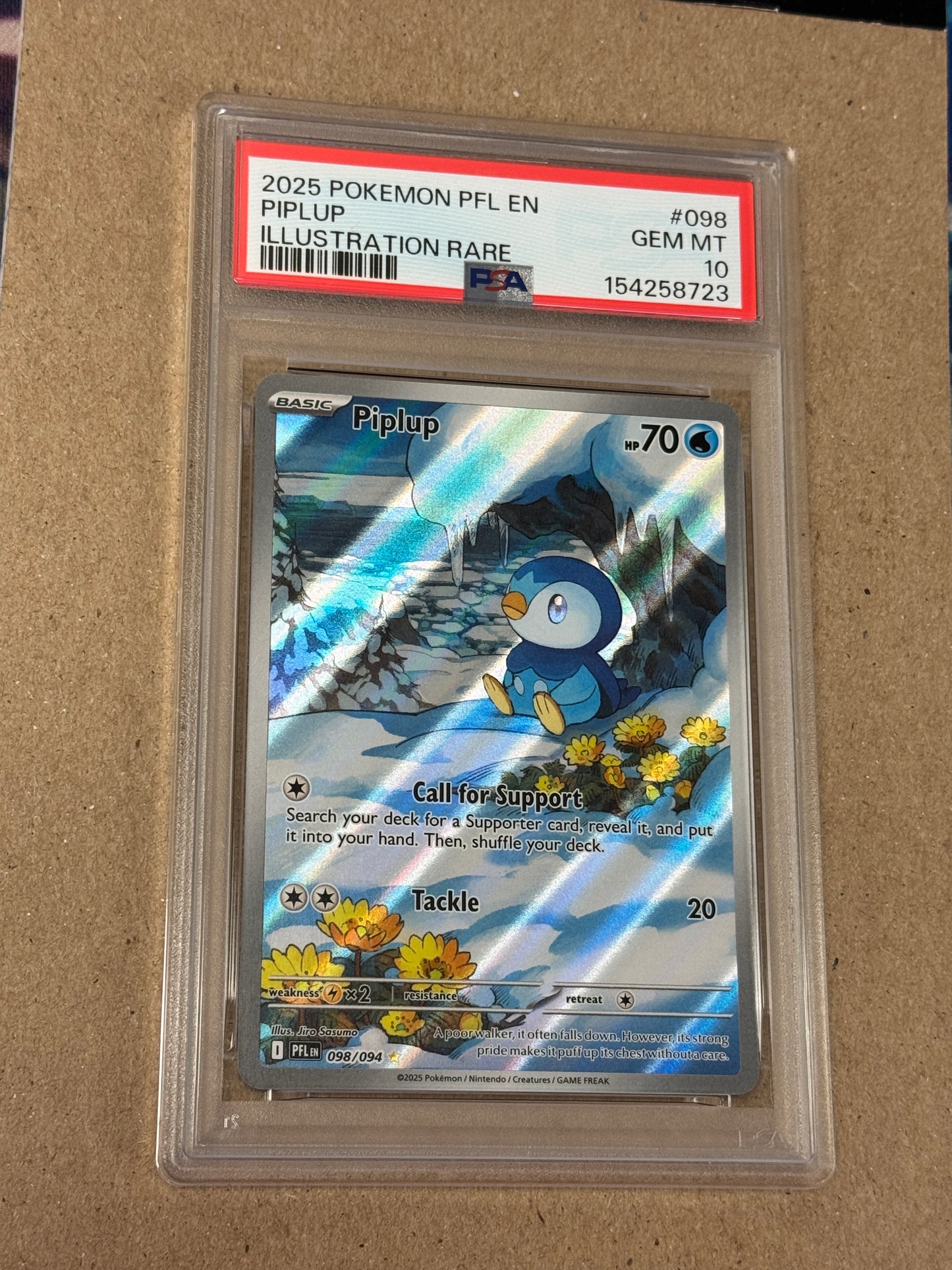 2025 PHANTASMAL FLAMES PIPLUP #098  PSA 10   PK1348