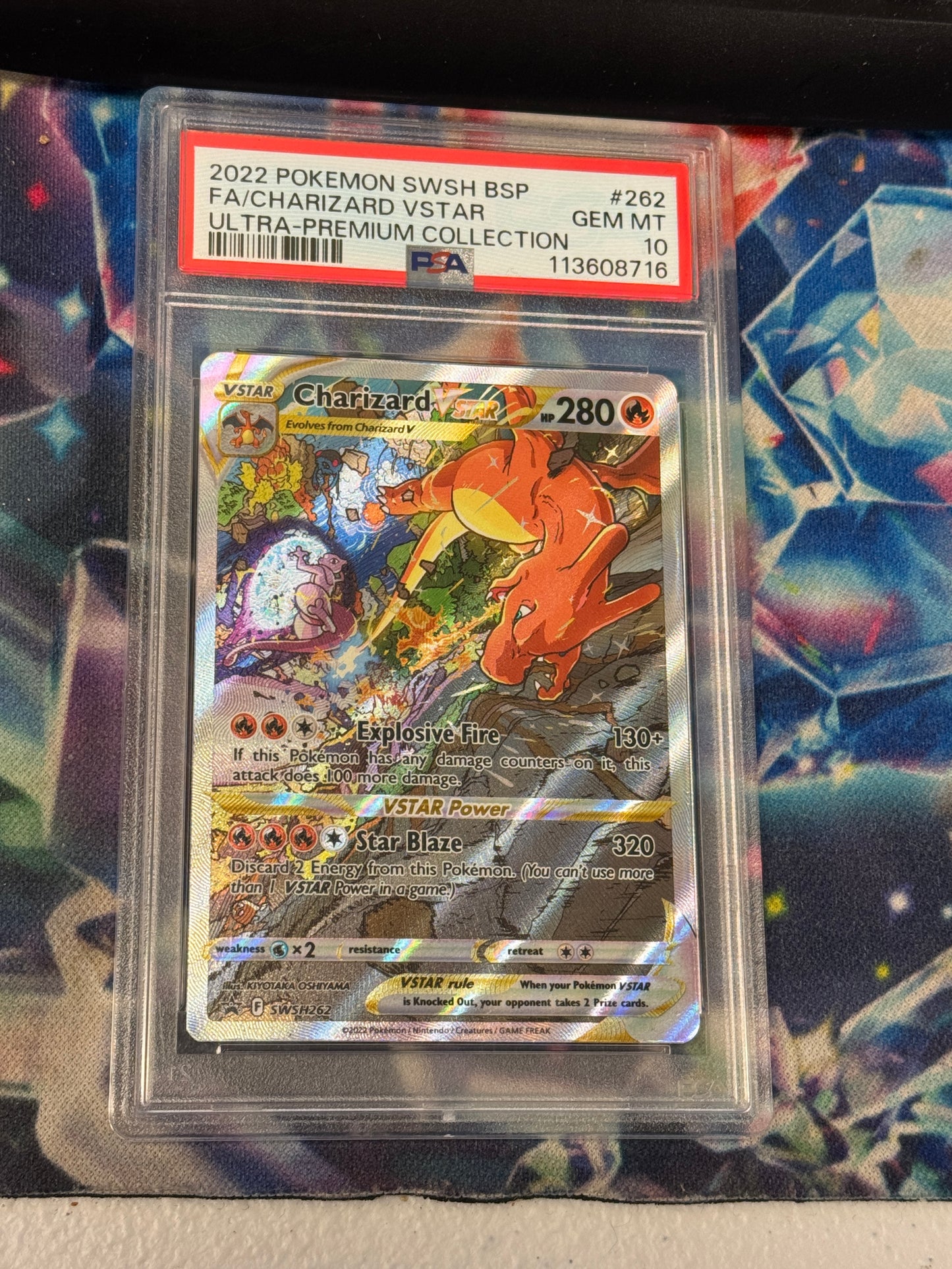 2022 SWSH ULTRA PREMIUM COLLECTION CHARIZARD VSTAR #SWSH262  PSA 10  PK1030