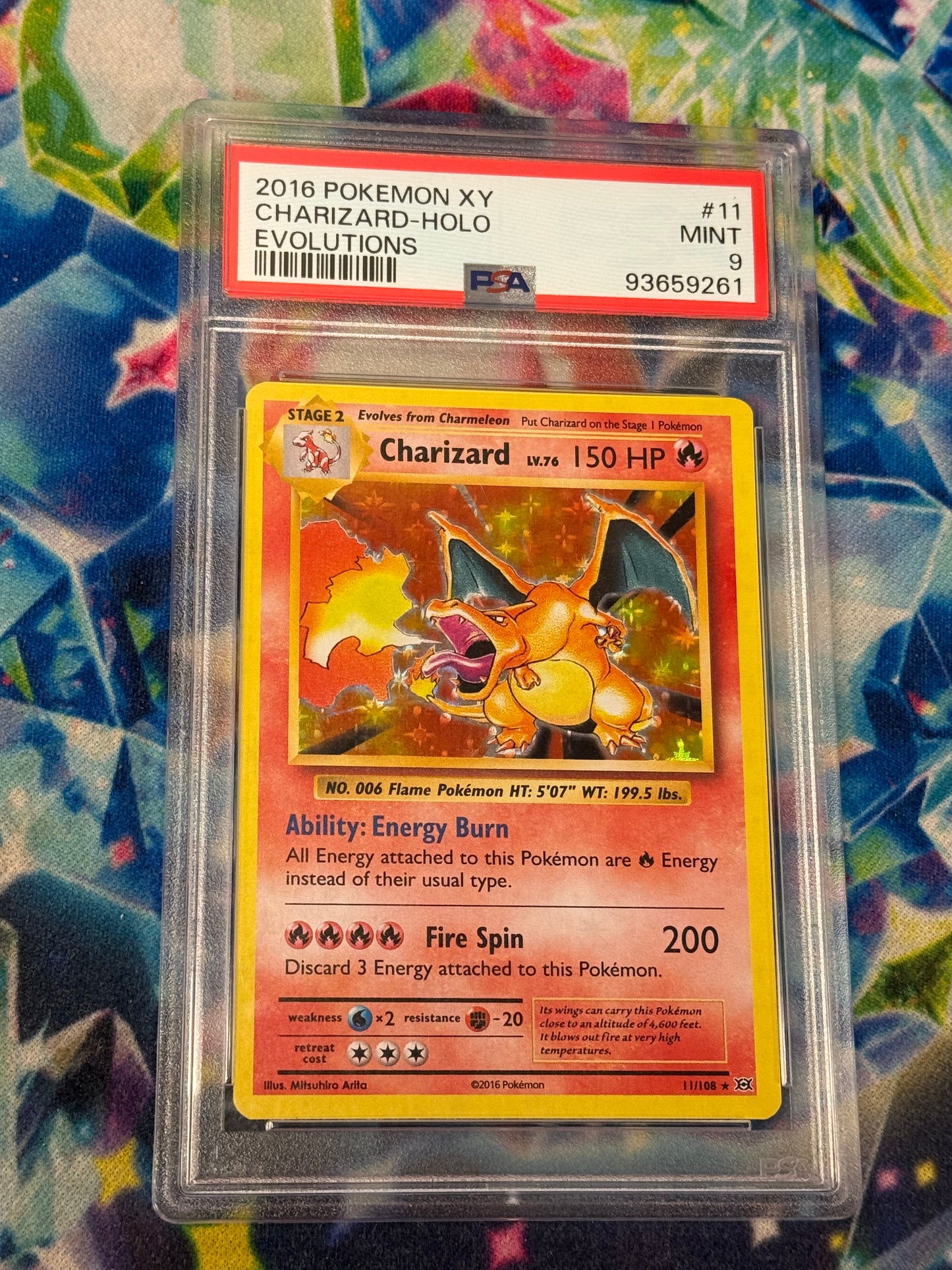 2016 EVOLUTIONS CHARIZARD #11   PSA 9  PK1362