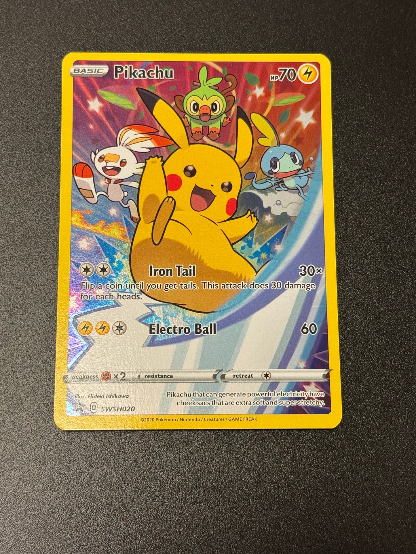 SWORD & SHIELD PROMO PIKACHU  SWSH020  PK1495