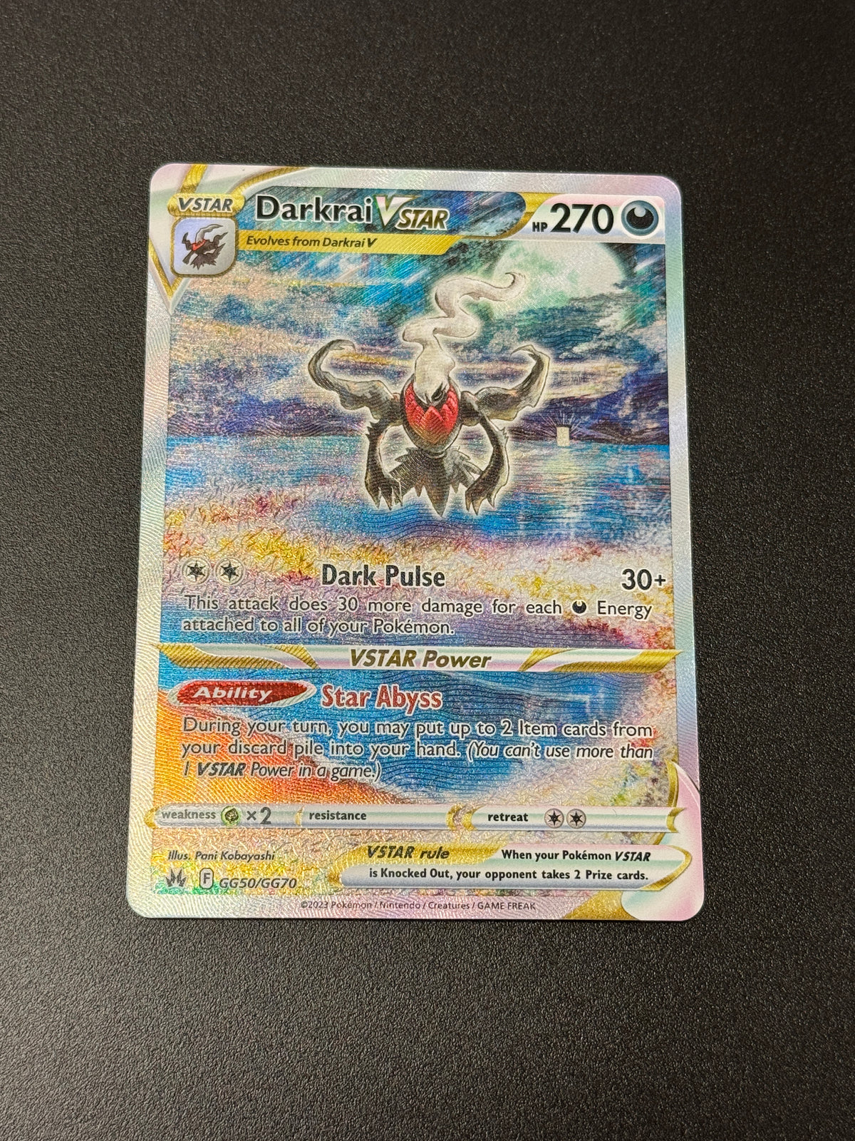 CROWN ZENITH DARKRAI VSTAR GG50/GG70  PK1498