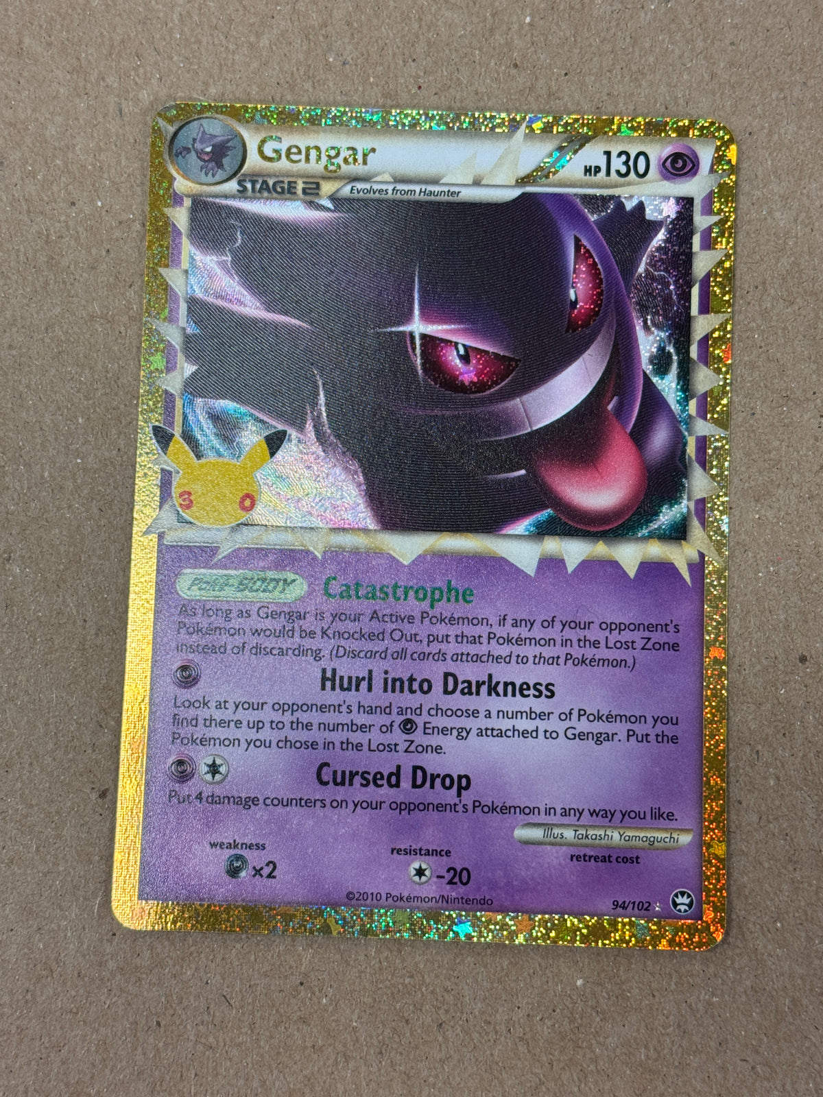 30TH CELEBRATION GENGAR 94/102  RAW  PK1777