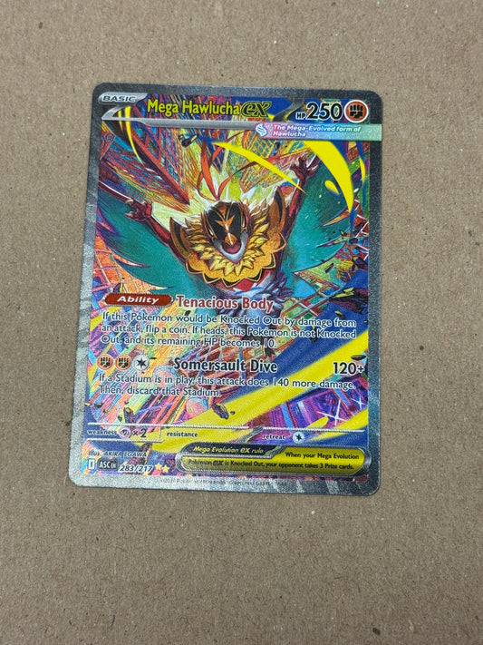 ASCENDED HEROES MEGA HAWLUCHA ex  283/217  RAW  PK1793