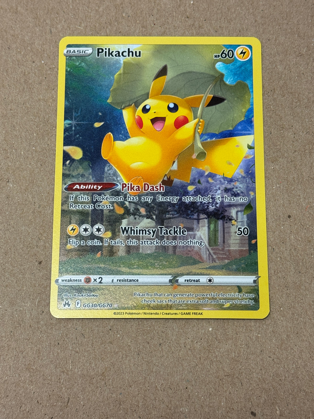 CROWN ZENITH PIKACHU GG30/GG70  RAW  PK1799
