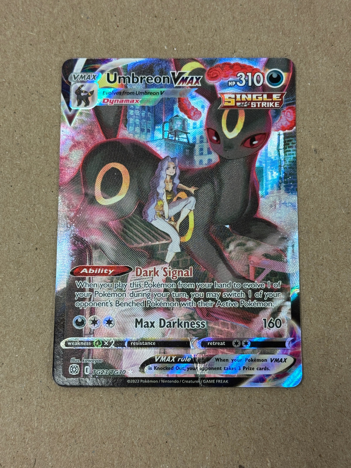 BRILLIANT STARS UMBREON VMAX  TG23/TG30  CONDITION  RAW  PK1804
