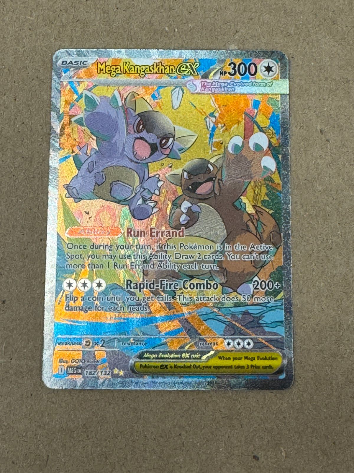 MEGA EVOLUTION MEGA KANGASKHAN ex  182/132  RAW  PK1807
