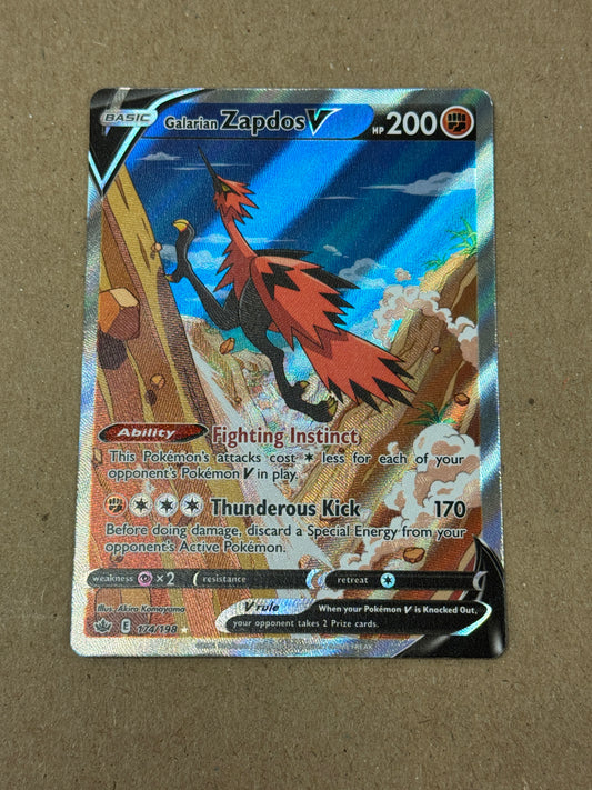 CHILLING REIGN GALARIAN ZAPDOS V  174/198  RAW  PK1808