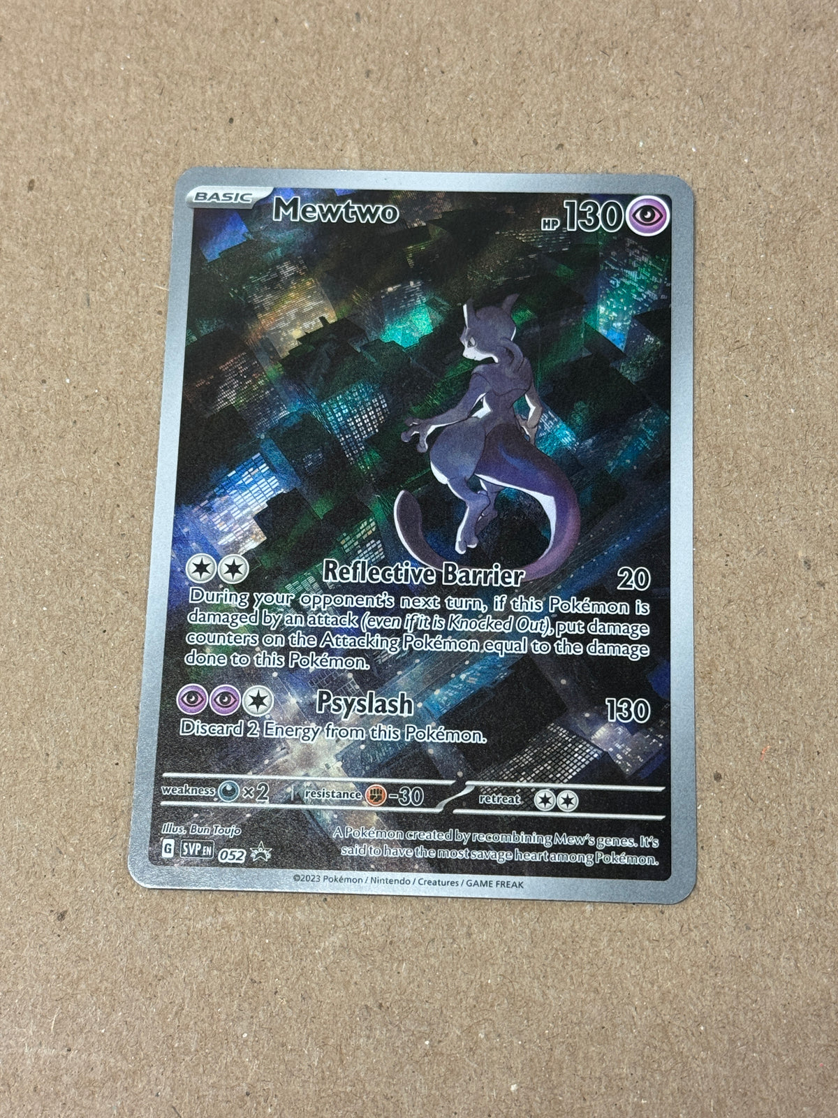 ENGLISH 151 ULTRA PREMIUM COLLECTION MEWTWO  SVP EN 052  RAW  PK1420