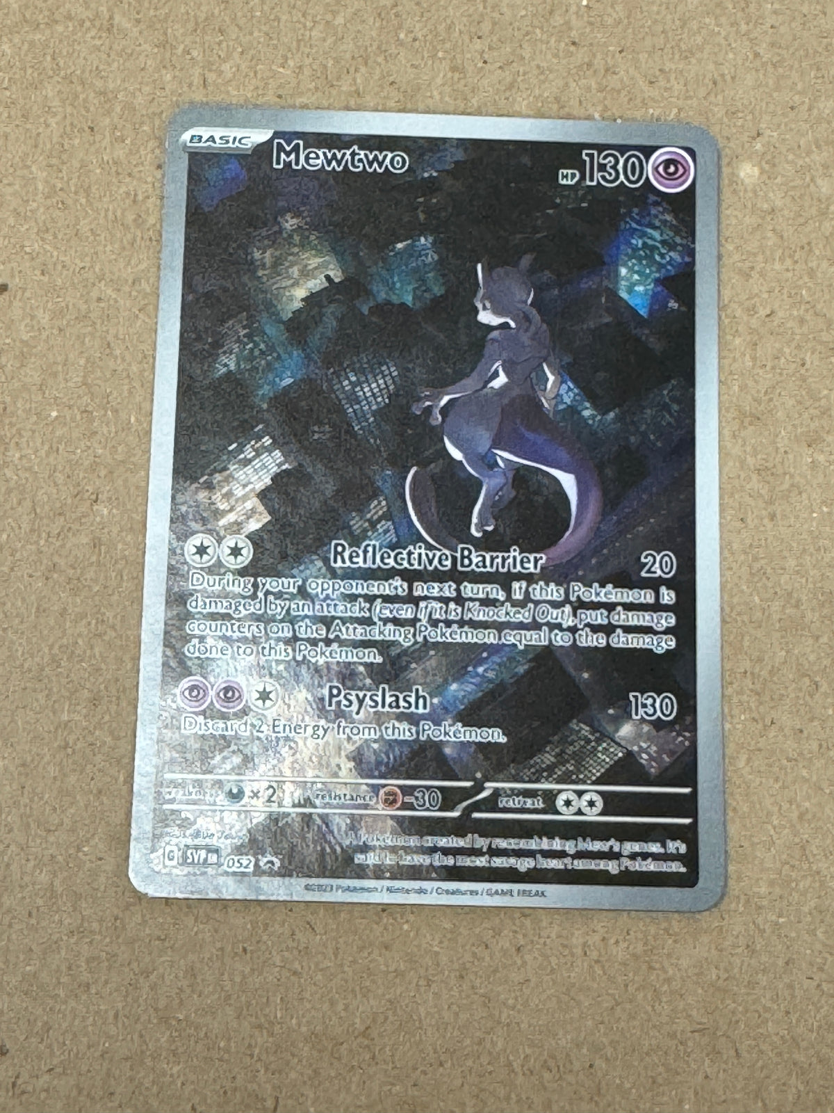 ENGLISH 151 ULTRA PREMIUM COLLECTION MEWTWO  SVP EN 052  RAW  PK1421