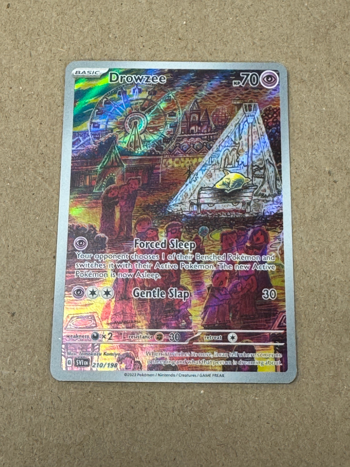 SCARLET & VIOLET DROWZEE  210/198  RAW  PK1451