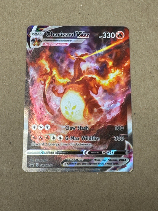 BLACK STAR PROMO CHARIZARD VMAX SWSH261 PK1463 RAW