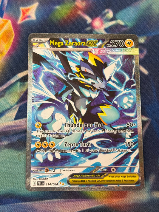PITCH BLACK MEGA ZERAORA ex 114/084  RAW  PK1783