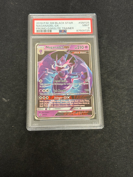 POKEMON PROMO NAGANADEL GX  SM125  PSA 9  MINT  PK418