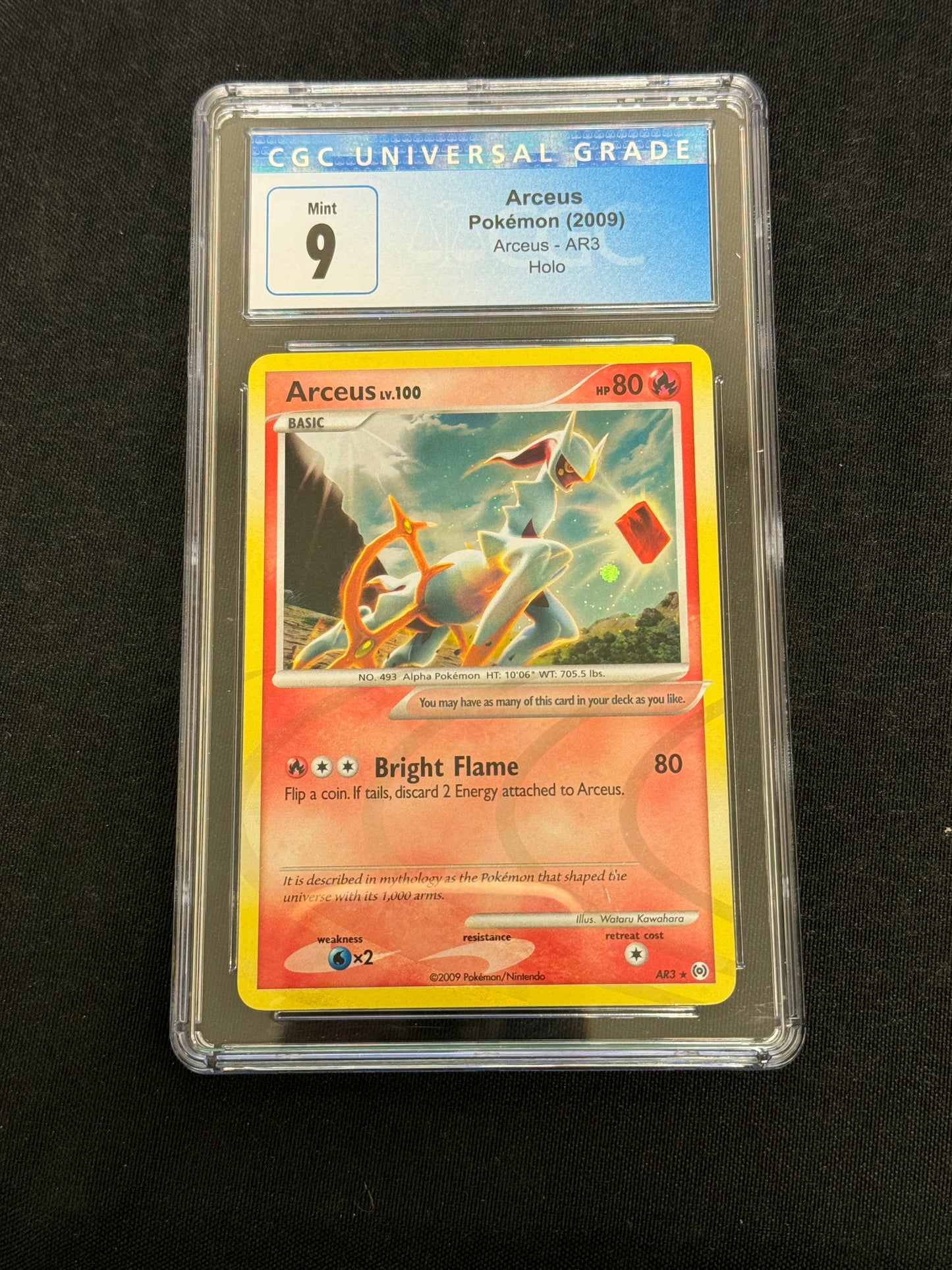 POKEMON ARCEUS HOLO  AR3  CGC 9  MINT  PK487