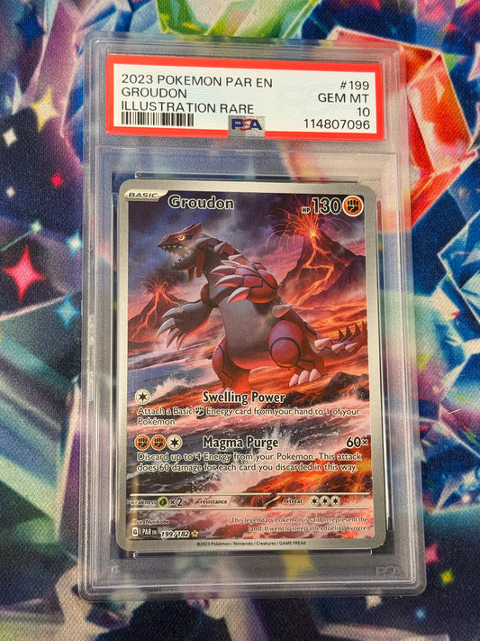 2023 PARADOX RIFT GROUDON  199/182  PSA 10  PK1168