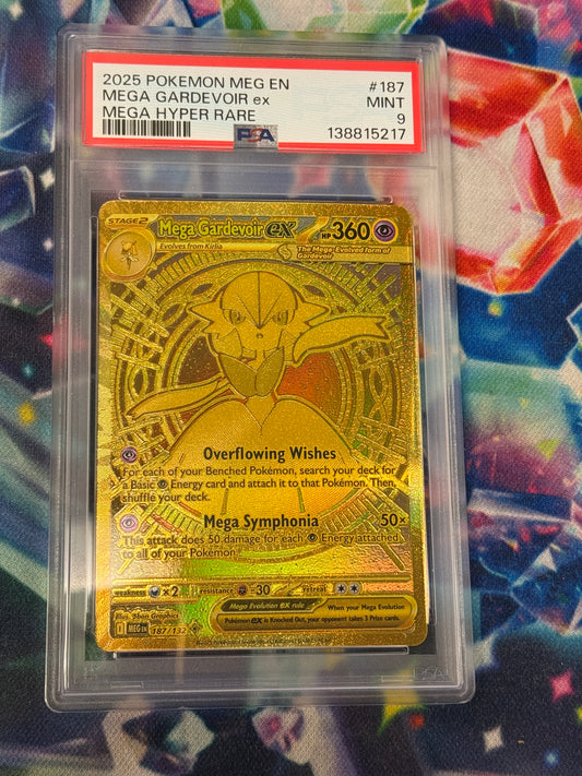 2025 MEGA EVOLUTION MEGA GARDEVOIR EX  187/132  PSA 9  PK1170