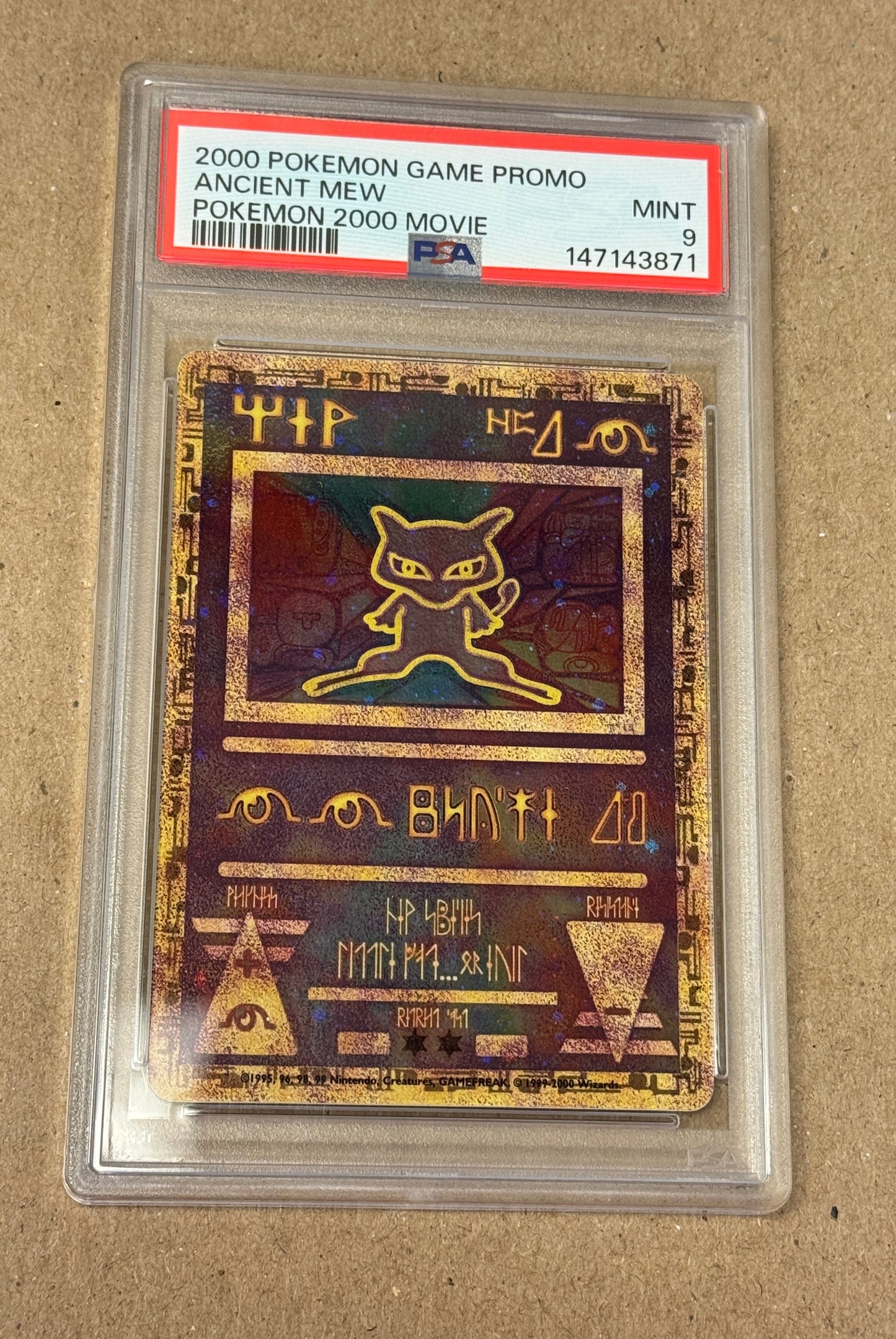 2000 POKEMON PROMO ANCIENT MEW  PSA 9  PK1263