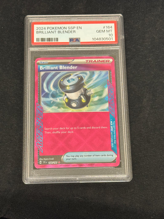 POKEMON SURGING SPARKS BRILLIANT BLENDER 164/191  PSA 10  GEM MINT  PK823