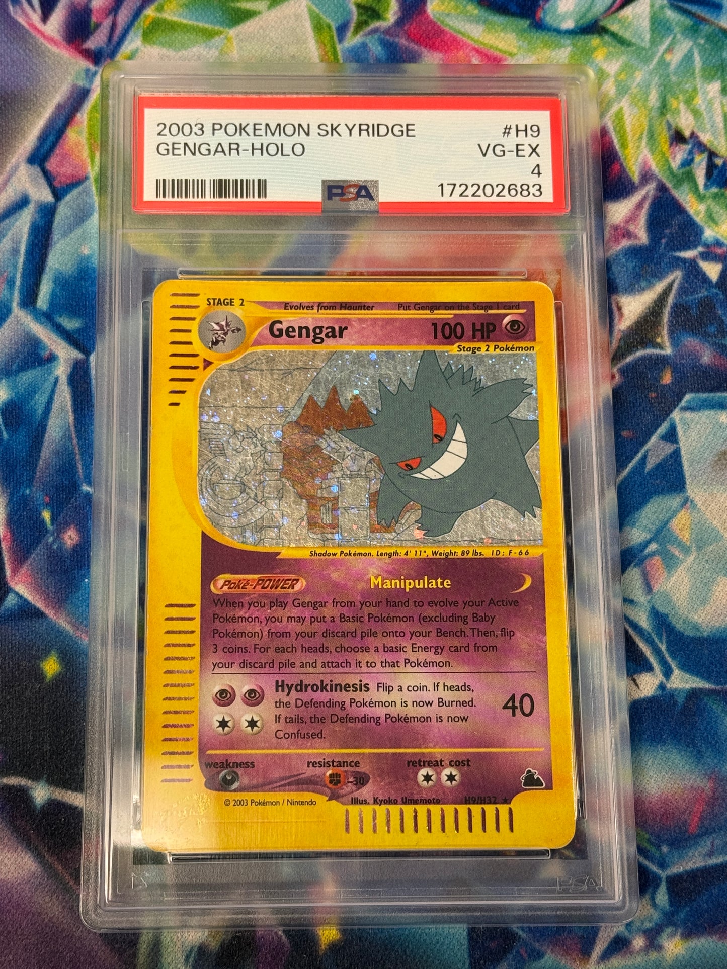 2003 SKYRIDGE GENGAR #H9  PSA 4  PK1016