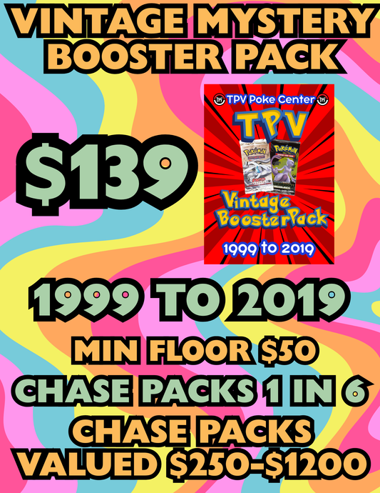 MYSTERY VINTAGE BOOSTER PACK $139 CASE OF 12.
