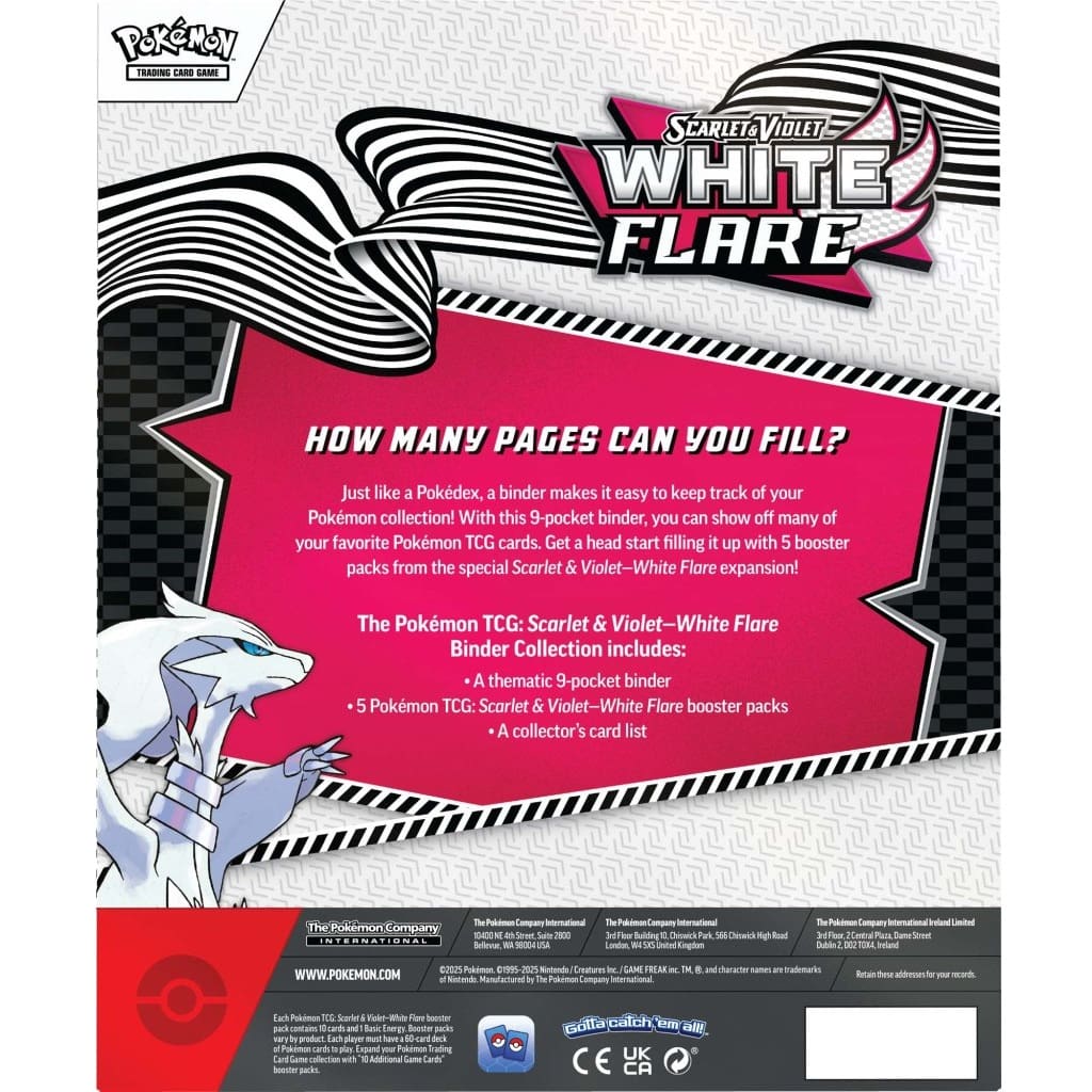 WHITE FLARE BINDER COLLECTION. (RELEASE DATE 7/18).
