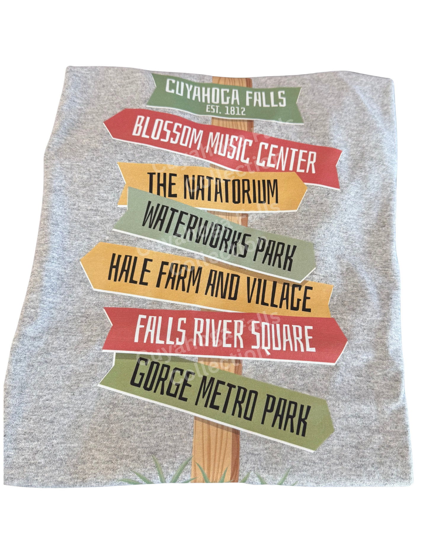 CUYAHOGA FALLS LOCAL LANDMARKS T-SHIRT. CFO!!