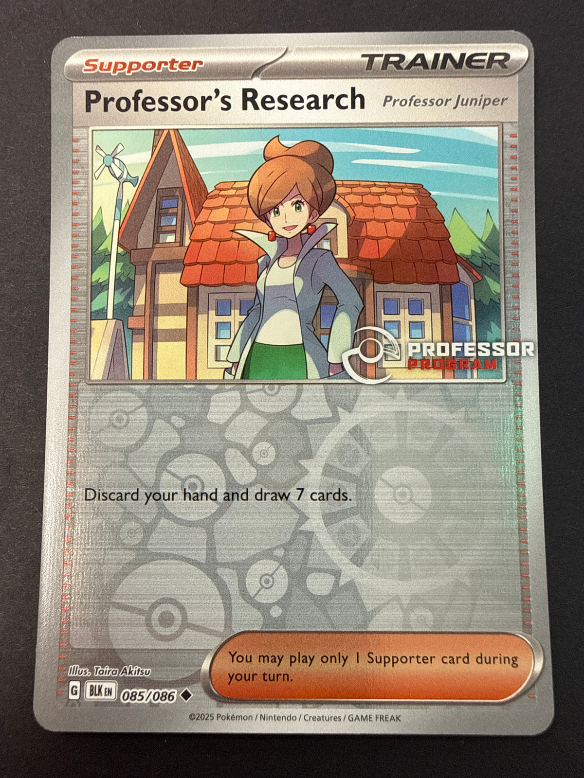 Black Bolt Professor's Research: Professor Juniper Stamped (Single card *PK1962*)