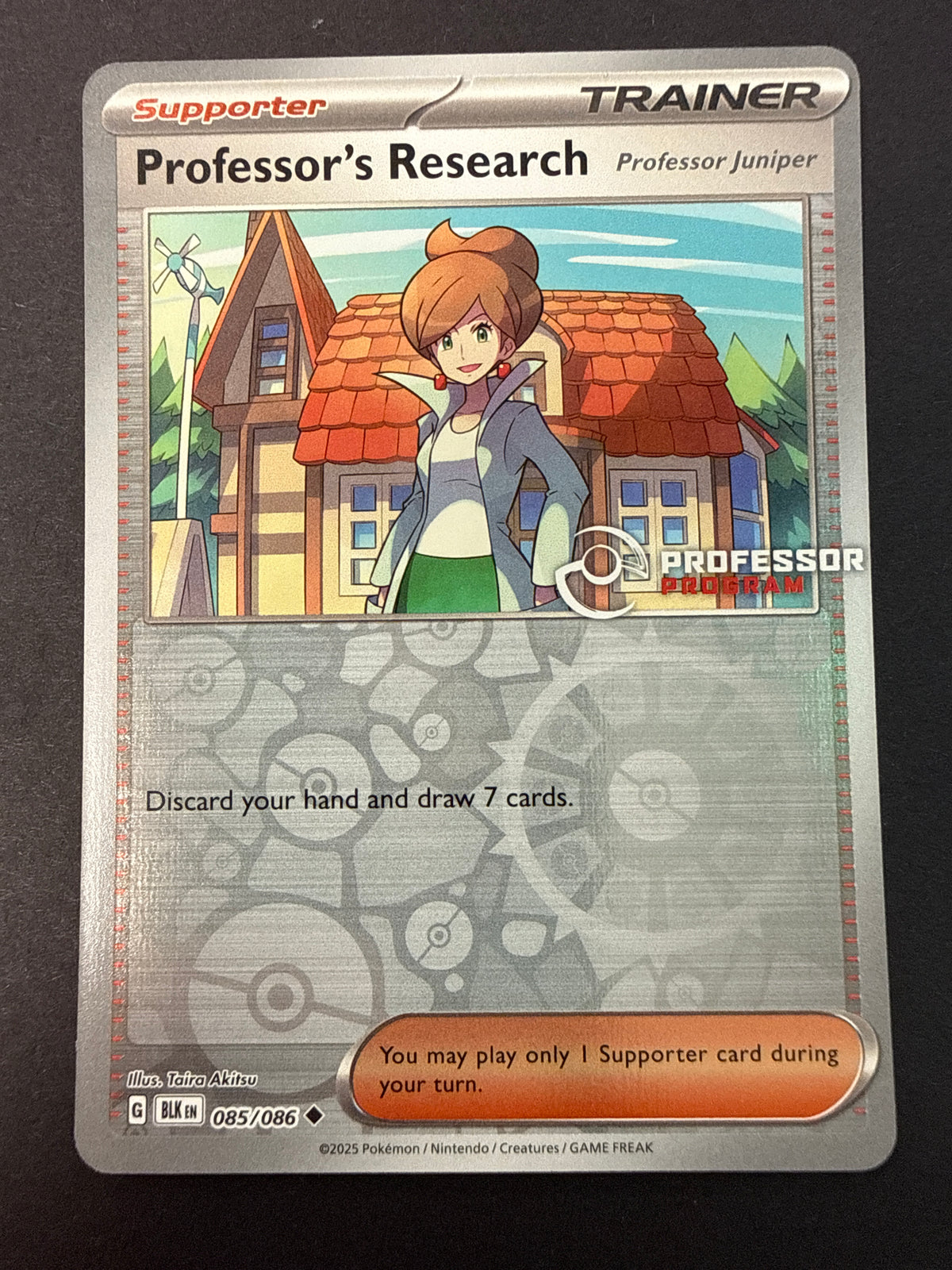 Black Bolt Professor's Research: Professor Juniper Stamped (Single card *PK1963*)