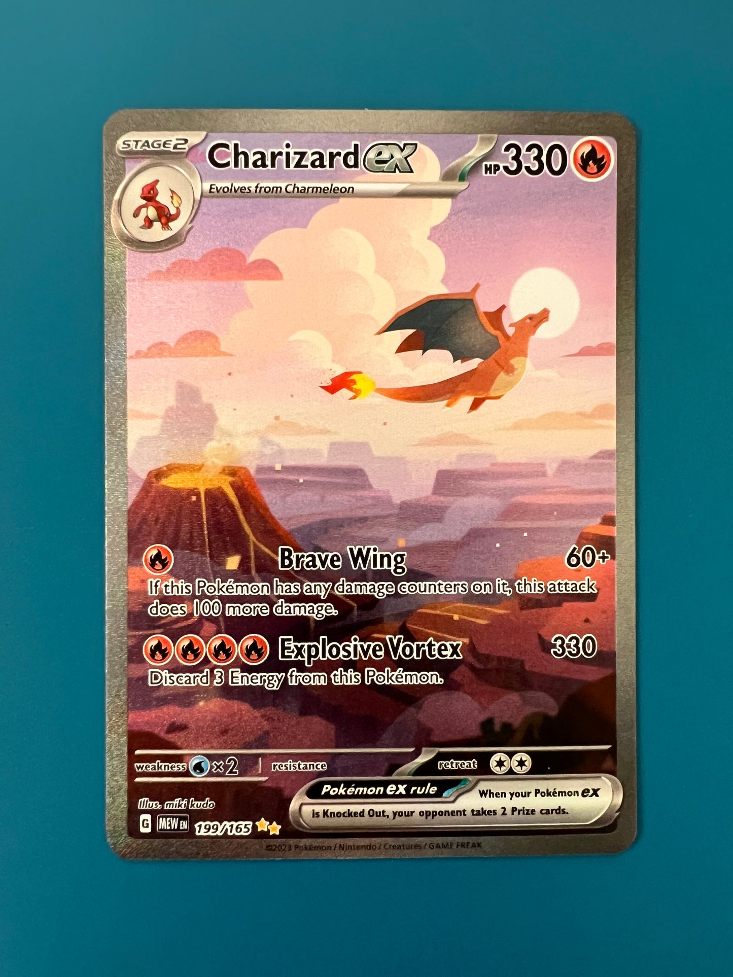 CHARIZARD EX 199/165 151 PK1211 UNGRADED