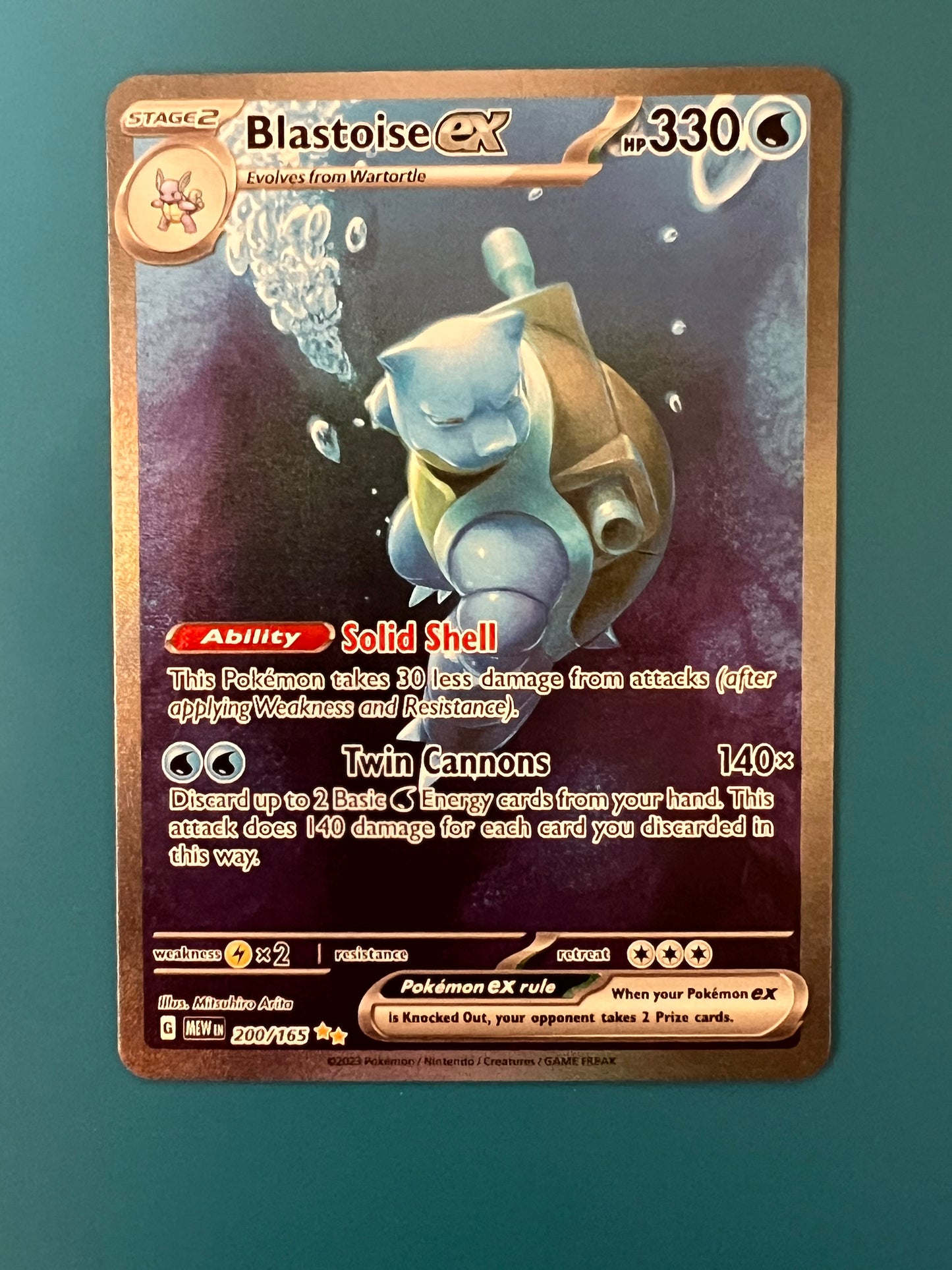 BLASTOISE 200/165 151 PK1208 UNGRADED